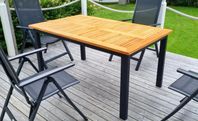 Teakbord med butterfly