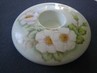 Ljushållare /ljuslykta blommönster SIGNERAD