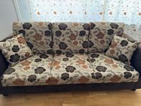 Soffpaket 3-sits & 2-sits – Blommig design, bra skick!