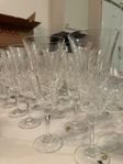vintage champagneglas i kristall 