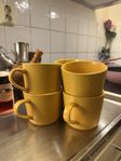 porslin muggar / mugg i fin gul färg