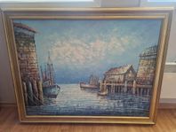 Stor fin tavla i mkt fint skick  108x137 cm 