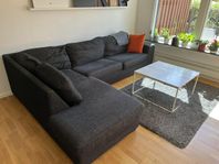 3 sits soffa med divan 