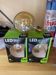 3st LED-lampa E27 125 mm 4 W 440 lm Klar Guld Globe Dim