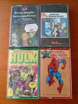 Retro kassettband från 80-talet. Hulk, Spindelmannen mfl.