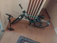 cykel 21 tum herr rocky 0 växlad   blå grön 