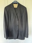 Hugo Boss Rosselini grå pinstripe-kostym, storlek 42R