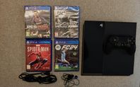 PS4 + spel och tillbehör