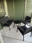 Utemöbler Soffa med två stolar