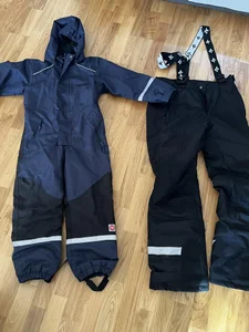 Overall och vinter byxor för barn