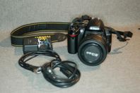 Nikon D3000 – Som ny, endast 973 bilder