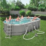 BESTWAY POOL POWER STEEL 549 X 274 X 122 CM - OVAL
