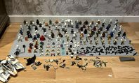 massor av star wars figurer