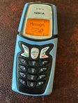 Nokia 5210 blå, olåst, nytt batteri