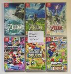 Diverse Zelda & Super Mario-spel till Nintendo Switch