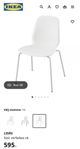 Köksstolar och köksbord från IKEA.