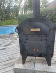 Vedeldad Pizzaugn, bakugn, grill och öppen kamin 