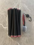 10 st Lamkin Crossline Midsize Golfgrepp + Golfklubbsborste