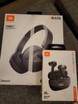 JBL, T 460 BT och VIBE BEAM handsfree.