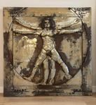 Da Vinci - Den vitruvianske mannen (i metall)