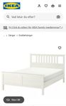Hemnes säng inklusive madrasser 180cm