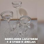 3st handgjorda ljusstakar