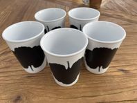 5 st kaffemugg Gustavsberg 