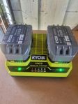 Ryobi batteri + laddare