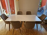 Matgrupp med 6 stolar