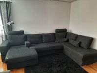 Svart Divansoffa