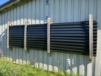 Oanvänd svart takplåt 1050 x 2500 mm 25-30 st
