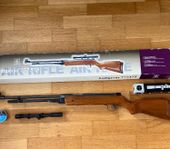 luftgevär med kikaresikte+ 1 Ask pellets 4.5mm