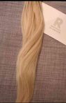 Äkta nail hair keratin slingor 100 stycken blond mix 60 cm