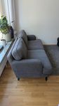 IKEA Stocksund 3-sits soffa – avtagbar klädsel, grå