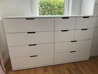 Nordli byrå med 10 lådor