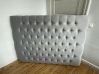 Sänggavel 160 x 120, grå
