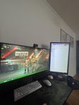  Gaming-setup säljes – RTX 4060 Ti, 165 Hz skärmar