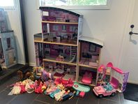Barbiehus + tillbehör
