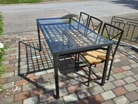 IKEA GRANÅS matbord + 6 stolar – exklusivt vintage-set