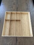uppdatera bestickslåda ljus bambu 52x50cm