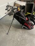 golfklubbor och bag