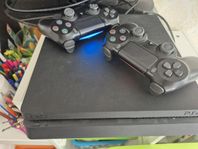 Ps4 slim med 2st Dualshock 4