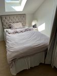 120cm resårmadrass + sänggavel 