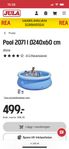 Trädgårdspool 240x60 inkl pump