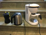 kaffebryggare perkulator vattenkokare 