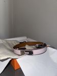 Hermes Kelly bälte Mauve Pale