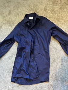 Eton Skjorta Marinblå Slim 41