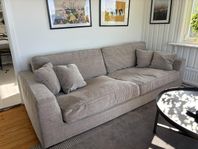 soffa med fotpall bortskänkes