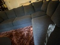 säljer fin mörk grå schälongsoffa 