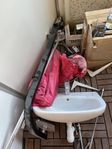 handfat inkl blandare (även takdusch för den som vill)